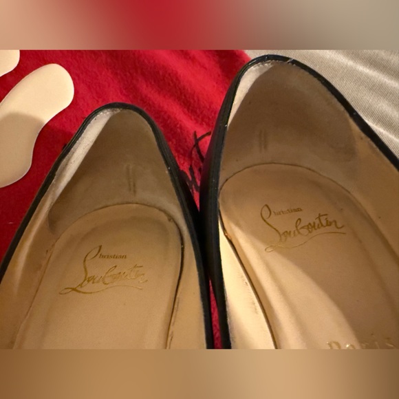 Christian Louboutin Miss Constella Black Leather & Patent w/ Silver Spikes, 38.5 - Picture 7 of 12